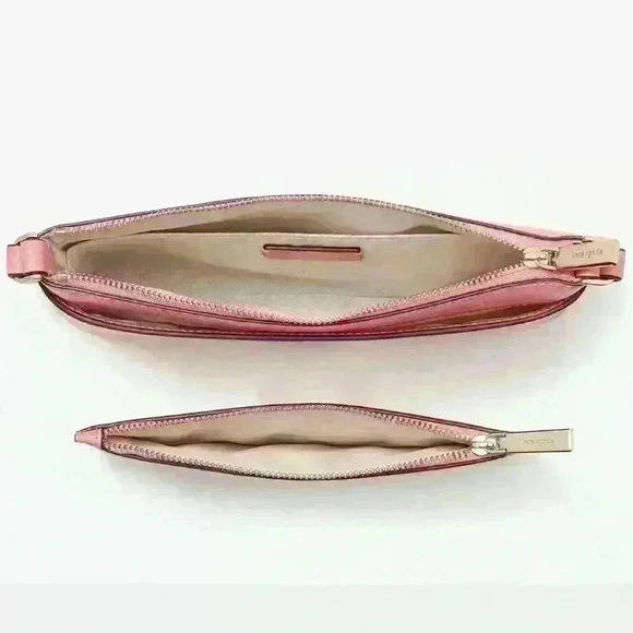 NWT Authentic Kate Spade Sadie Crossbody Bag Set Peach Nectarine Pink Purse - Picture 3 of 6